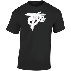 Team600 Squad Hip Hop Rap Worn Look Retro Graphic Unisex Soft Cotton Black T Shirt