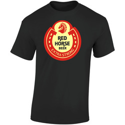 Red Horse Extra Strong Beer Retro Graphic Unisex Soft Cotton Black T Shirt