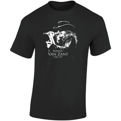 057 Retro Graphic Unisex Soft Cotton Black T Shirt