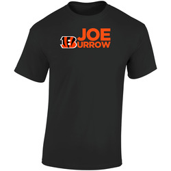 Joe Burrow Cincinnati Football Retro Graphic Unisex Soft Cotton Black T Shirt