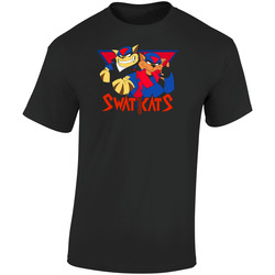 Swat Kats Retro Cartoon Retro Graphic Unisex Soft Cotton Black T Shirt
