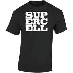 Supercell Black Retro Graphic Unisex Soft Cotton Black T Shirt