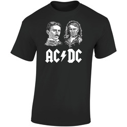AC DC block BLACK Retro Graphic Unisex Soft Cotton Black T Shirt