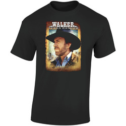 Walker Texas Ranger Tv Series Drama Retro Graphic Unisex Soft Cotton Black T Shirt