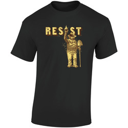 Smokey Bears Says Resist Retro Graphic Unisex Soft Cotton Black T Shirt