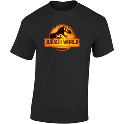 Jurassic World 3 Dominion Park 2022 New Movie Poster Dinosaur Life Found A Way Logo Retro Graphic Unisex Soft Cotton Black T Shirt