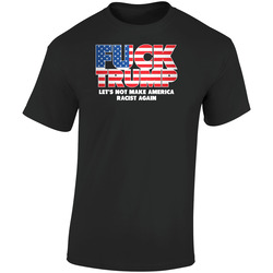 Fuck Trump Funny Presential Campaign Retro Graphic Unisex Soft Cotton Black T Shirt