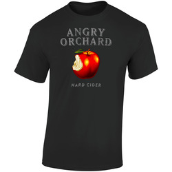 Angry Orchard Hard Cider Retro Graphic Unisex Soft Cotton Black T Shirt