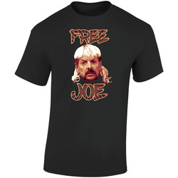 Free Joe Exotic Tiger King Pop Art Retro Graphic Unisex Soft Cotton Black T Shirt