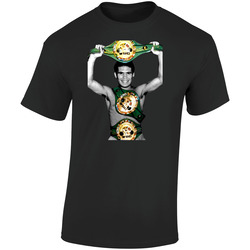 Julio Cesar Chavez Boxing Mexico Mexican Retro Graphic Unisex Soft Cotton Black T Shirt