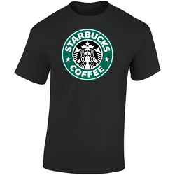 Starbucks Coffee Retro Graphic Unisex Soft Cotton Black T Shirt