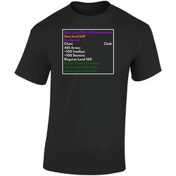 Epic Linen Shirt of Awesomeness 3 Retro Graphic Unisex Soft Cotton Black T Shirt