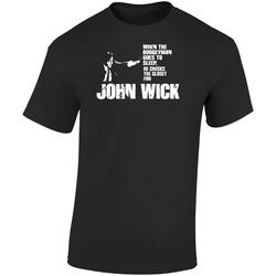 Boogeyman John Wick Action Movie Keanu Reeves Retro Graphic Unisex Soft Cotton Black T Shirt