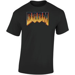 Doom Cult Classic Video Game Shooter Retro Graphic Unisex Soft Cotton Black T Shirt
