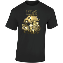 The 4 Horsemen Retro Graphic Unisex Soft Cotton Black T Shirt