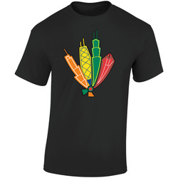 Blackhawkscity Retro Graphic Unisex Soft Cotton Black T Shirt