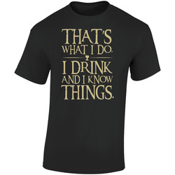 Drink Men Black Retro Graphic Unisex Soft Cotton Black T Shirt
