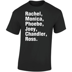 Friends Tv Show Comedy Retro Graphic Unisex Soft Cotton Black T Shirt