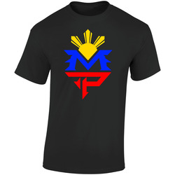 Manny Pacquiao Sun Pac Man Boxing Retro Graphic Unisex Soft Cotton Black T Shirt