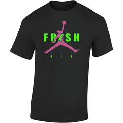 Bel Air 6 Ring Fresh Prince Retro Graphic Unisex Soft Cotton Black T Shirt
