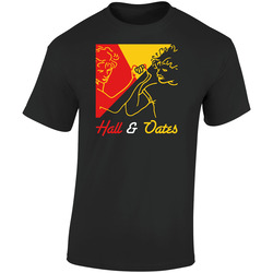 Hall And Oates 1980s Pop Classic Retro Graphic Unisex Soft Cotton Black T Shirt