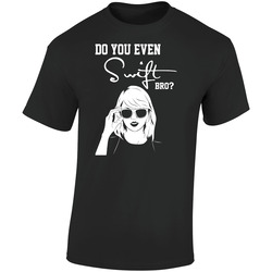 Do You Even Swift Bro? Black Retro Graphic Unisex Soft Cotton Black T Shirt Do You Even Swift Bro? Black Retro Graphic Unisex Soft Cotton Black T Shirt