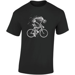 Skeleton Going Full Out On A Bike Retro Graphic Unisex Soft Cotton Black T Shirt Skeleton Going Full Out On A Bike Retro Graphic Unisex Soft Cotton Black T Shirt