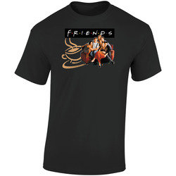 Friends Tv Show Retro Graphic Unisex Soft Cotton Black T Shirt