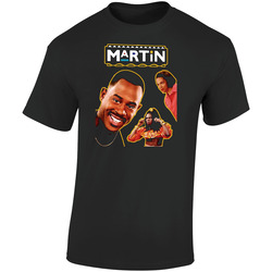Martin Television Sitcom Retro Graphic Unisex Soft Cotton Black T Shirt
