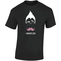 Markiplier Youtuber Retro Graphic Unisex Soft Cotton Black T Shirt