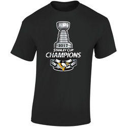 2017 Stanley Cup Champions Pittsburgh Penguin Retro Graphic Unisex Soft Cotton Black T Shirt