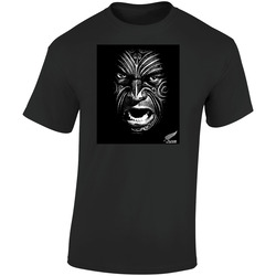 New Zealand All Blacks Rugby Football Retro Graphic Unisex Soft Cotton Black T Shirt