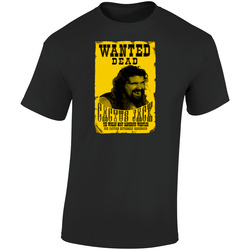 Wanted Cactus Retro Graphic Unisex Soft Cotton Black T Shirt
