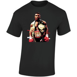 Mike Tyson Boxing Legend Retro Graphic Unisex Soft Cotton Black T Shirt
