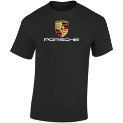 Porsche Auto  1 Retro Graphic Unisex Soft Cotton Black T Shirt