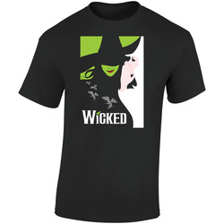 Wicked Broadway Musical About Wizard Of Oz Retro Graphic Unisex Soft Cotton Black T Shirt