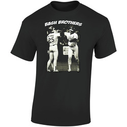 Bash Brothers Canseco Mcguire Retro Graphic Unisex Soft Cotton Black T Shirt