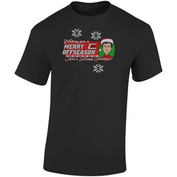 Wishing You A Merry Offseason And A Happy Christmas Chase Elliott Retro Graphic Unisex Soft Cotton Black T Shirt