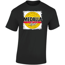 Medalla Light Logo Popular Beer Lagar Alcohol Beverage Drink Fan Gift Retro Graphic Unisex Soft Cotton Black T Shirt
