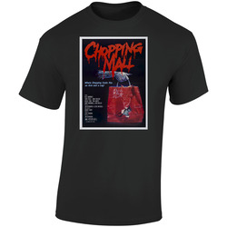 Chopping Mall 80s Cult Classic Horror Movie Retro Graphic Unisex Soft Cotton Black T Shirt