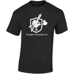 Knights Armament Retro Graphic Unisex Soft Cotton Black T Shirt