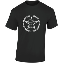 Sister Mercy Band Logo Black Retro Graphic Unisex Soft Cotton Black T Shirt