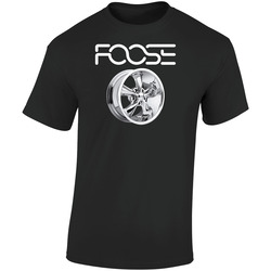 Tee Foose SS Classic Chrome Nitrous Racing Cars Velg Black T-shirt Size S - 6XL Retro Graphic Unisex Soft Cotton Black T Shirt