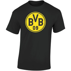 Borussia Dortmund Soccer Football Logo Retro Graphic Unisex Soft Cotton Black T Shirt