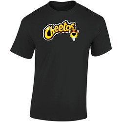 Chester Cheetah Cheetos Chips Retro Graphic Unisex Soft Cotton Black T Shirt