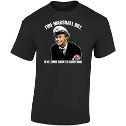 In Living Color Fire Marshall Bill Funny Retro Graphic Unisex Soft Cotton Black T Shirt
