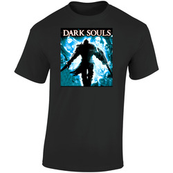 Dark Souls Video Game Retro Graphic Unisex Soft Cotton Black T Shirt
