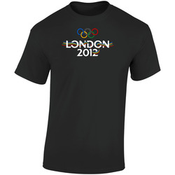 London 2012 Olympics Retro Graphic Unisex Soft Cotton Black T Shirt