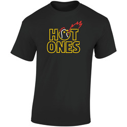 Hot Ones Hot Sauce Logo Retro Graphic Unisex Soft Cotton Black T Shirt