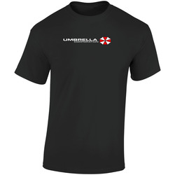 Umbrella Corporation Big Light Retro Graphic Unisex Soft Cotton Black T Shirt